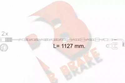 R BRAKE 610605rb -  Сигнализатор, износ тормозных колодок